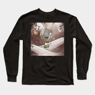 Wonderful steampunk balloon Long Sleeve T-Shirt